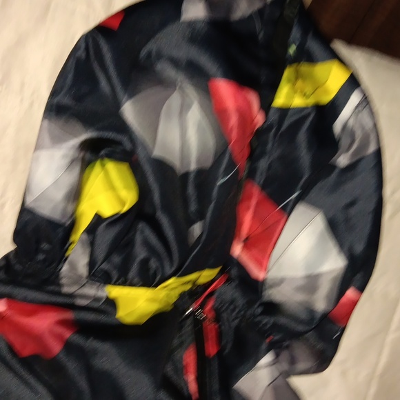 Reversible umbrella ☔ print raincoat w/hood NWT - Picture 9 of 12